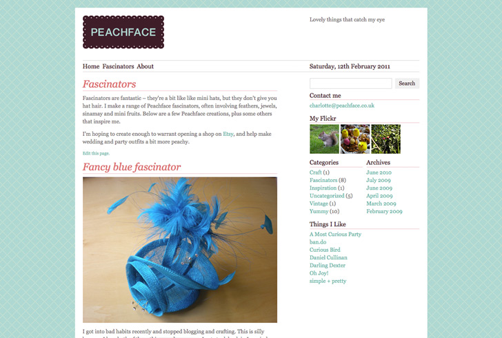 Fascinators page